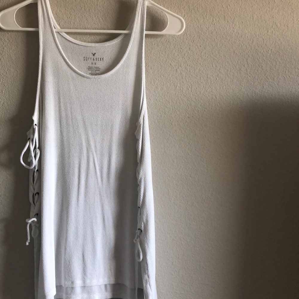 White soft and sexy tank top